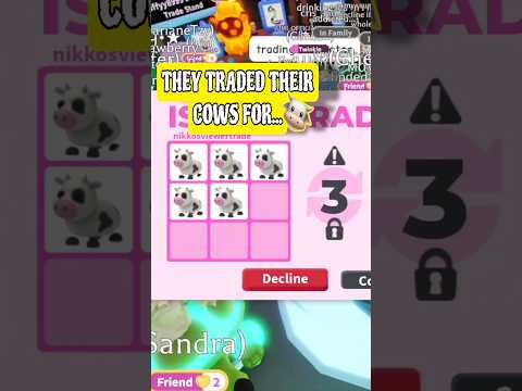 🩷🐮They Traded Their COWS for THIS?! WFL?!🩷 #adoptmeroblox #robloxadoptme #adoptme