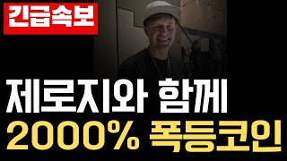 [제로지코인] 제로지가 왜 지금 폭등을 기다리는 대기상태인가? #제로지 #제로지코인 #제로지전망 #제로지분석 #제로지대응 #제로지목표가