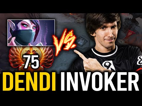 DENDI INVOKER vs TEMPLAR ASSASSIN MID - RANK 369 vs RANK 75 | Dota 2 Invoker