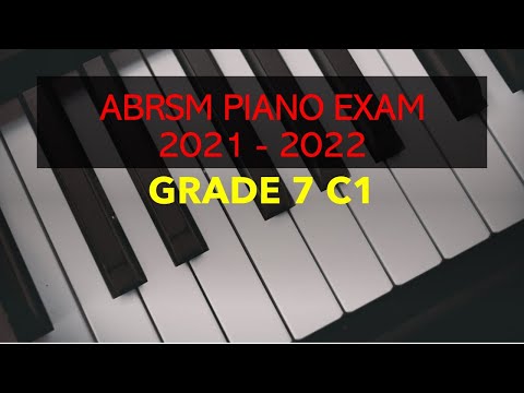 ABRSM Piano Exam 2021 2022 Grade 7 C1 Madaleine  Dring Pink Minor