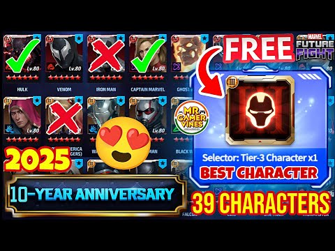 Best Character for Tier-3 Selector 😍 Get Free T3 Selector on 10th Anniversary | Marvel Future Fight