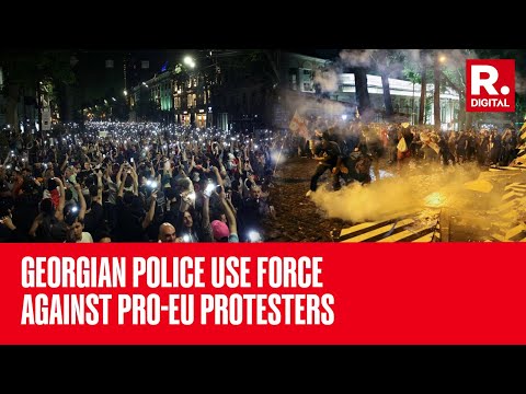 Georgian Police Deploy Tear Gas As Mass Protests Over 'Russian Law' Continue In Tbilisi