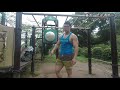 【低所得向け筋トレ】懸垂。筋トレ公園1。セミの声うるさすぎるのすみません。