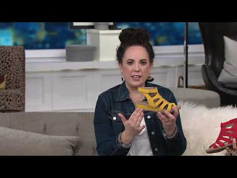 Earth Leather Wedge Sandals - Pisa Chatham on QVC