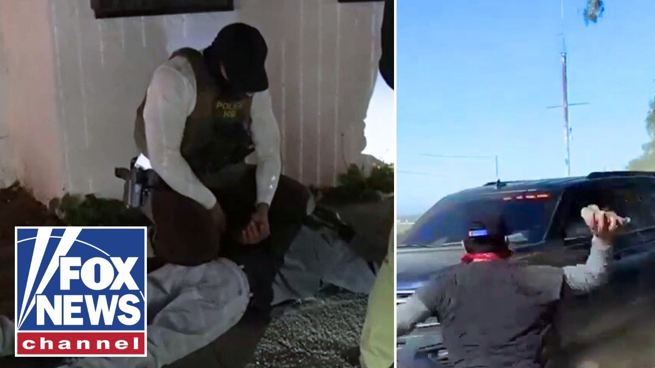 WATCH: Pre-dawn sting captures alleged ICE agitator in California