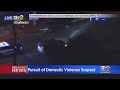 Pursuit suspect so far refuses to exit vehicle