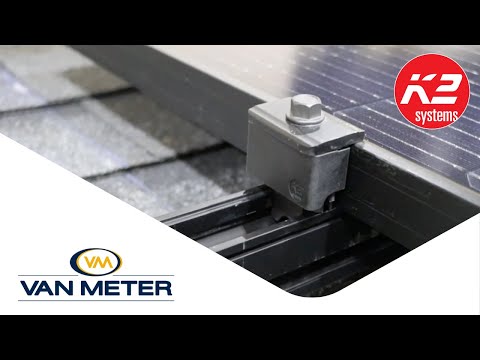 Part of a video titled Simplify Solar Installs with the K2 Systems Cross Clamp - YouTube
