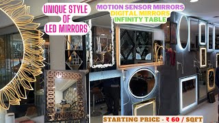 LED mirrors at reasonable prices - Motion Sensor mirrors, Infinity Table, Defogging mirrors Consoles