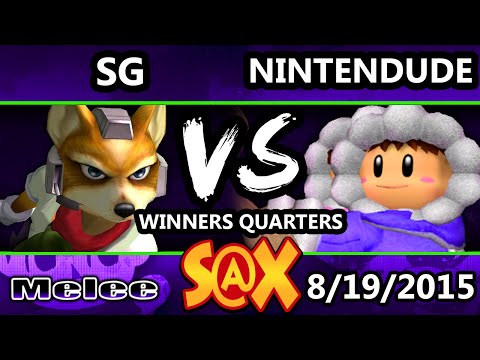 S@X 111 - SG (Fox) Vs. VGz | Nintendude (Ice Climbers) SSBM Winners Quarters - Smash Melee