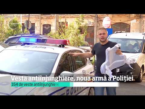 De astăzi, Poliţia Română are o nouă armă. Vesta antiînjunghiere a ajuns şi în România