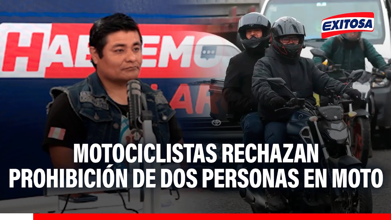 🔴🔵 Motociclistas rechazan prohibición de dos personas en moto: "No se ataca al delincuente"