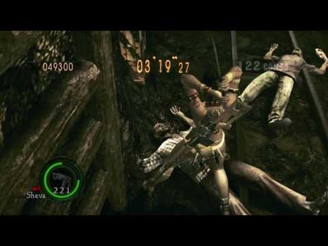 Resident Evil 5 No Mercy Mercs - Mines - 526k - SS rank - Sheva BSAA - Part 1