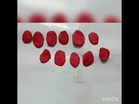 A beautiful Rose 🌹 flower made of clay