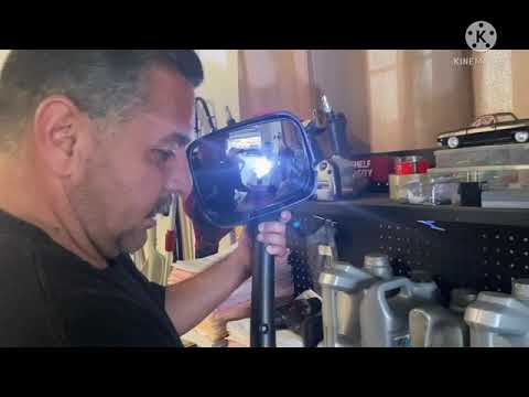 Replacing hood mirror on freightliner