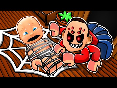 Daddy is an EVIL SPIDER in Roblox!