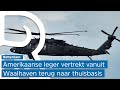 Amerikaanse helikopters op schepen geladen voor vertrek