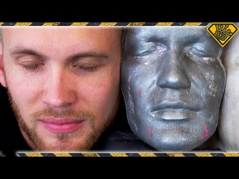 Casting a HUMAN FACE in MOLTEN METAL