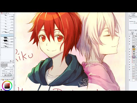 Riku and Tenn drawing timelapse