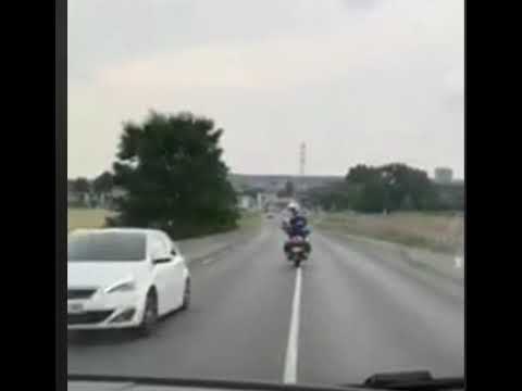 Police Motorbike Escorts Ambulance