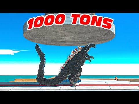 1000 TONS HYDRAULIC PRESS - Animal Revolt Battle Simulator