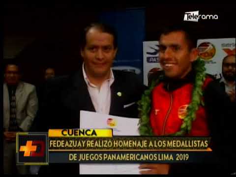 Fedeazuay realizó homenaje a los medallistas de juegos Panamericanos Lima 2019
