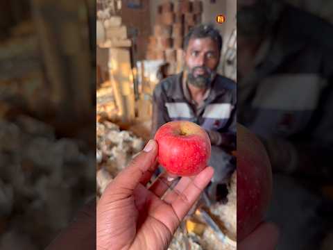 Amazing Wooden Apple Showpiece Making Process | Wood Art. #foryou #viral #wood