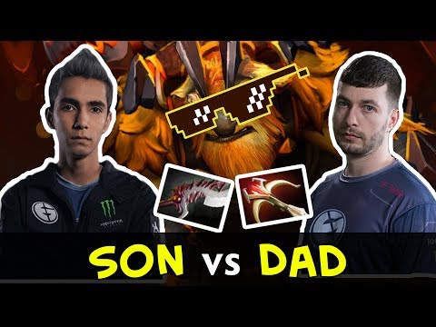 SumaiL full carry Earthshaker vs Fear — son vs dad