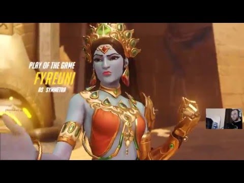 Overwatch Beta - Pharah - Temple of Anubis - Defend