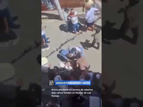 Grave accidente en carrera de caballos deja varios heridos en Salazar de Las Palmas