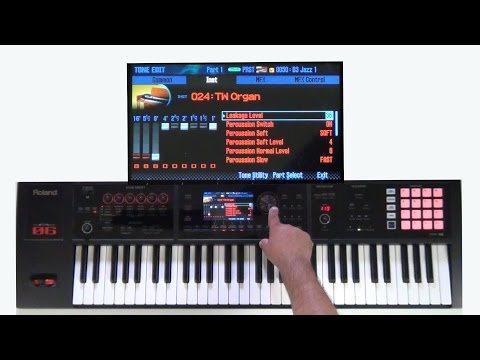 Roland FA-06/08 - How to create custom Tonewheel Organ