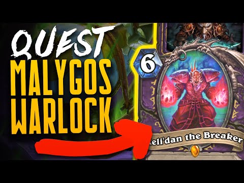 MY FAVORITE WARLOCK DECK!! - Quest Malygos Warlock - Ashes of Outland - Hearthstone