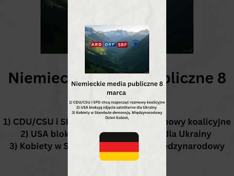 Niemieckie media publiczne 8 marca
