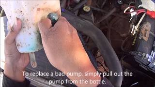 Replacing a bad windshield washer pump (1994-2001 Dodge Ram)