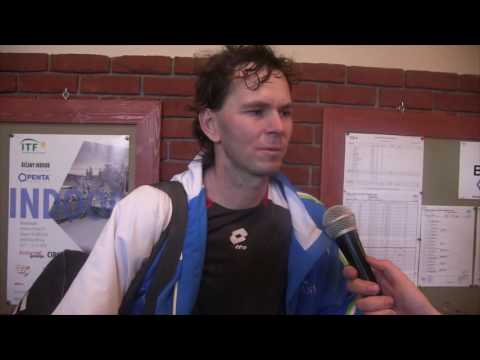 Jan Minář po prohře v prvním kole singlu - ITF Říčany