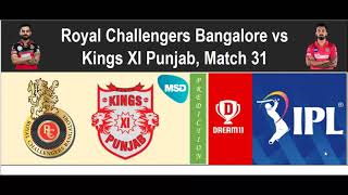 RCB vs KXIP Dream11 Team Prediction in Tamil ||  IPL 2020 || Match 31 || 15/10/2020