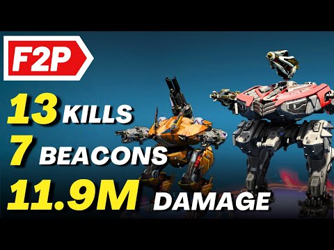 Best Free to Play Combo - Fenrir & Luchador War Robots Gameplay (No Commentary) WR F2P