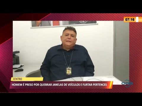 Homem é preso por quebrar janelas de veículos e furtar pertences 30 04 2021