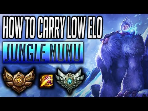 How to Carry Low Elo Ranked - Jungle Nunu - In Game Play by Play - NA Silver