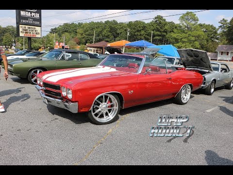 WhipAddict: Red 1970 Chevrolet Chevelle Convertible on 20" Budnik's, Red Top And Interior