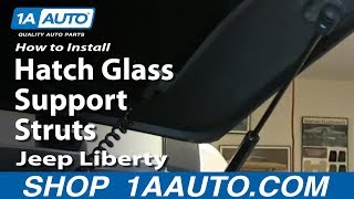 How to Replace Rear Glass Lift Support 02-07 Jeep Liberty
