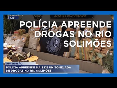 Polícia apreende mais de uma tonelada de drogas no Rio Solimões