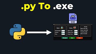 CONVERT PYTHON FILE .py TO .exe APPLICATION WITH MULTIPLE FILES AND DATABASE USING AUTO PY TO EXE