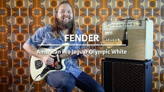 Video thumbnail for Fender American Pro Jaguar Olympic White RW played by Leif de Leeuw | Demo @ TFOA by TFOA Demos