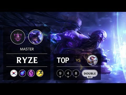 Ryze Top vs Fiora - KR Master Patch 9.13