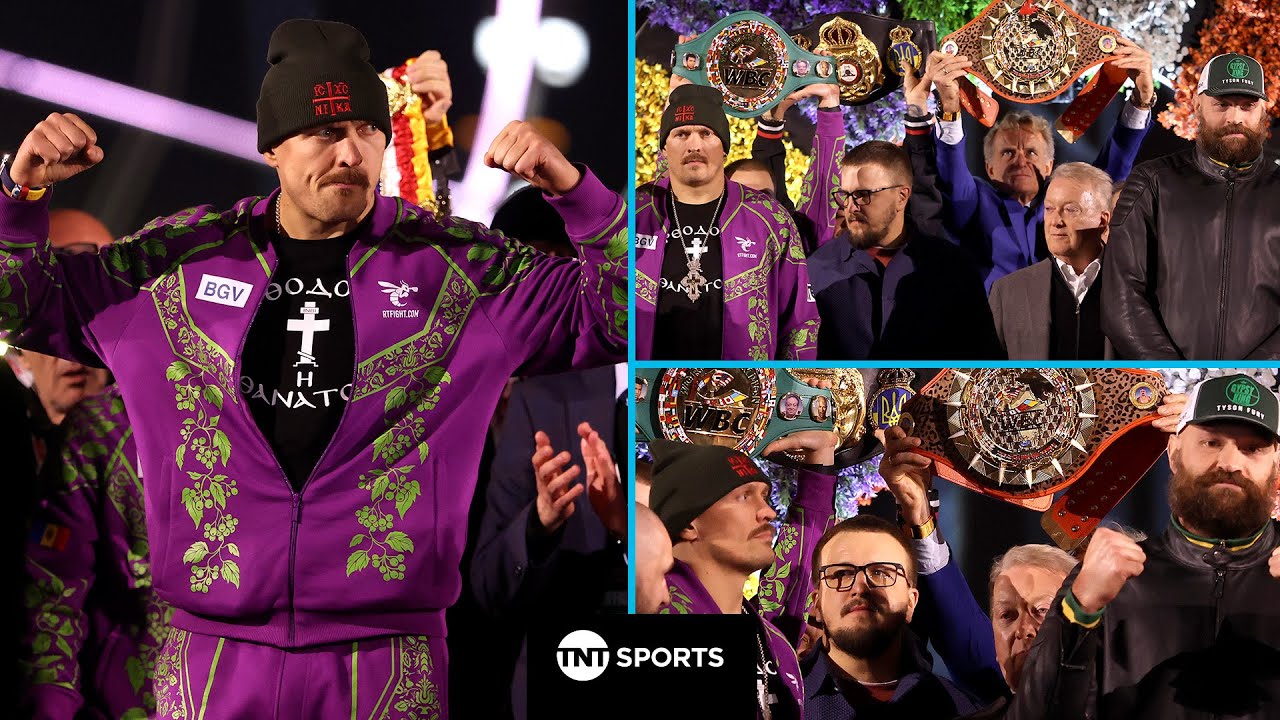 FULL Oleksandr Usyk vs Tyson Fury weigh-in and final TENSE face-off! 🥶🏆 #UsykFury2 🇸🇦