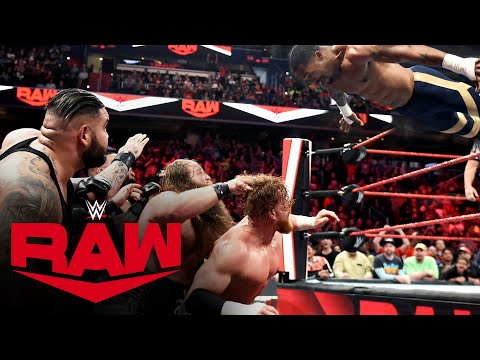 Viking Raiders & Street Profits vs. Rollins, Murphy & AOP: Raw, March 9, 2020