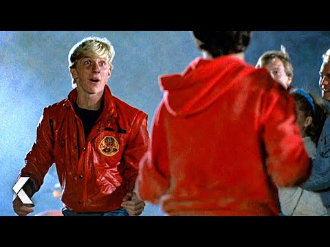 Daniel and Johnny's Beach Fight Scene - The Karate Kid (1984)