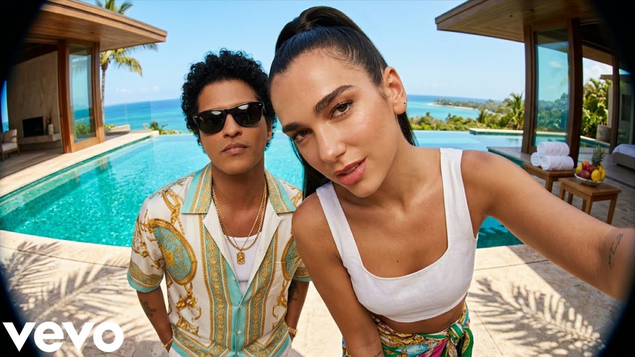 Bruno Mars & Dua Lipa - Neon Mirage (Official Lyric Video)