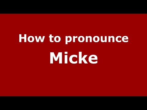 How to pronounce Micke (Brazilian Portuguese/Brazil)  - PronounceNames.com