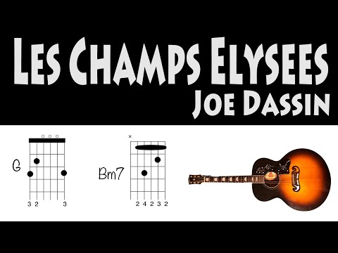 Les Champs Elysees Guitar Chords Joe Dassin
